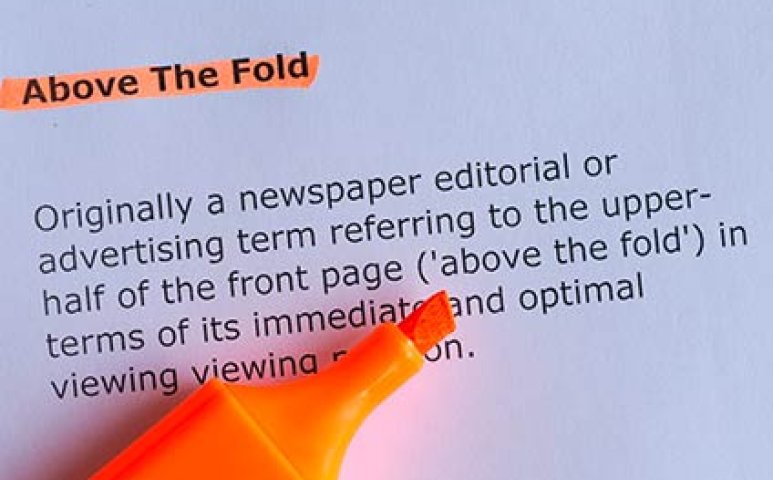 Above the Fold - so fesseln Sie Ihre Seitenbesucher