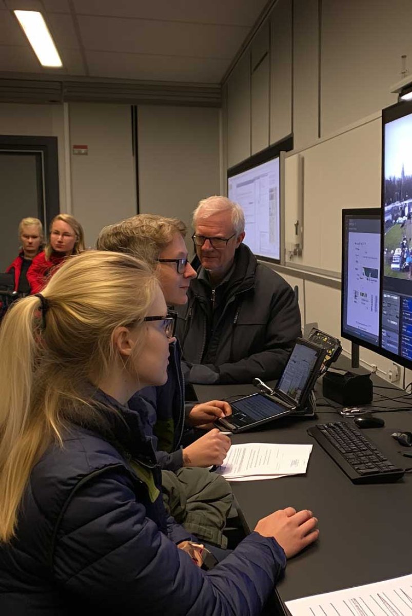 Gruppe Menschen vor Rechner